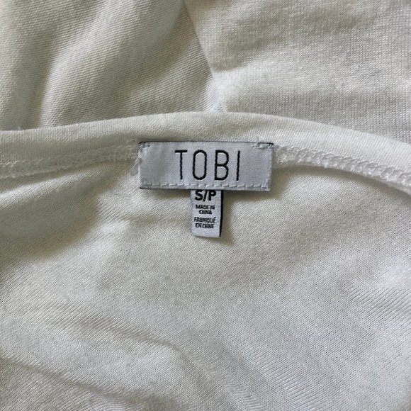 TOBI "LOOK AT THE LIGHT" IVORY WHITE LONG BELL-SLEEVE BLOUSE TOP - Picture 8 of 10